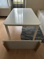 eettafel 4-6 pers B90xL150-192 uitschuifbaar wit of 6x stoel, Huis en Inrichting, Ophalen, Gebruikt, 50 tot 100 cm, Vijf personen of meer