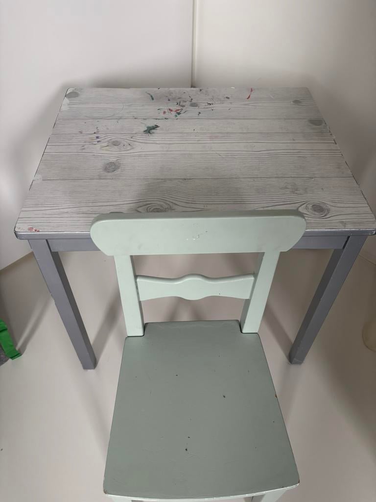 Kinder tafel en stoel ikea, Huis en Inrichting, Complete inboedels, Ophalen
