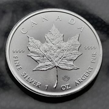 	 2025 Canada 1 oz zilveren Maple Leaf beschikbaar voor biedingen