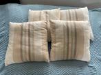 4x Sierkussentjes incl. binnen kussen, 40x40 cm, Ophalen, Zo goed als nieuw, Beige, Vierkant