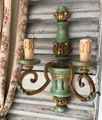 Antieke wandlamp/BOUDOIR/houten wandlamp, Antiek en Kunst, Ophalen of Verzenden