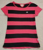Adidas t-shirt fel roze / rood (fuchsia) en zwart maat 36 38, Adidas, Nieuw, Korte mouw, Rood