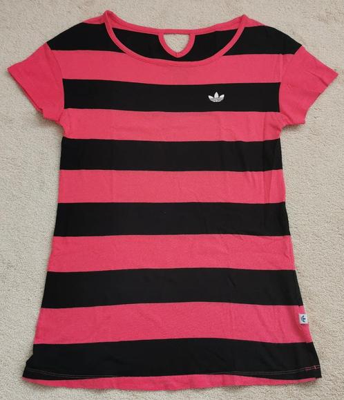 Adidas t-shirt fel roze / rood (fuchsia) en zwart maat 36 38, Kleding | Dames, T-shirts, Nieuw, Maat 38/40 (M), Rood, Korte mouw