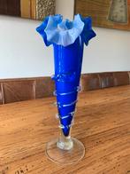 Vintage vaasje kobaltblauw Murano glas, Ophalen of Verzenden