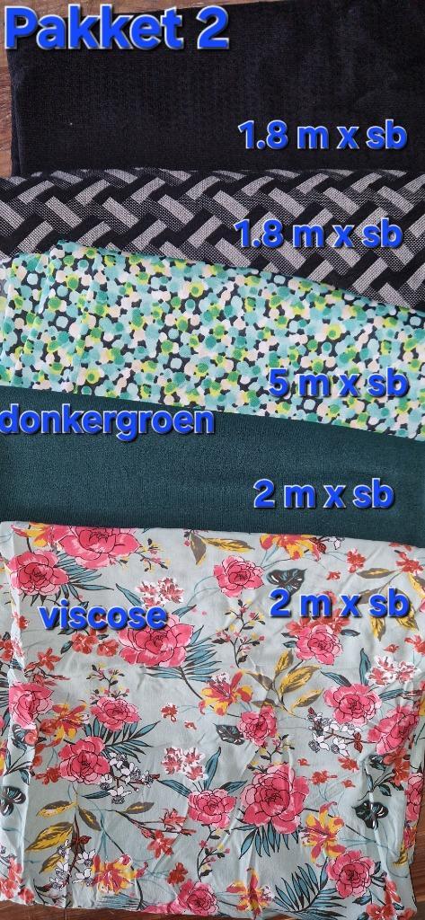 Stoffenpakket 2 (RUIM 12 meter!), Hobby en Vrije tijd, Stoffen en Lappen, Nieuw, Overige materialen, 120 cm of meer, 200 cm of meer