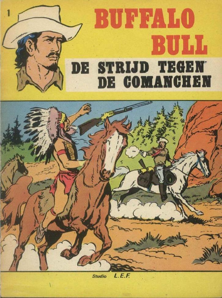 Stripboek Buffalo Bull #1 (Studio L.E.F.). De strijd tegen, Boeken, Stripboeken, Gelezen, Eén stripboek, Ophalen of Verzenden