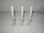 KERST / WINTER - KAARSEN - 3x Opaalglas (Nieuw), Diversen, Kerst, Ophalen, Nieuw