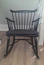 Chair - Danish Design, Farstrup Rocking Chair, Ophalen of Verzenden, Zo goed als nieuw, Zwart, Eén