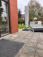 Parasol met voet en hoes, Tuin en Terras, Parasols, Ophalen, Zweefparasol