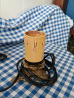 Voor devotie lampje of godslampje met koperen voet, Antiek en Kunst, Antiek | Religie, Ophalen of Verzenden