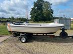 Motorboot vis/toer boot 25pk Mercury 5.50m, Watersport en Boten, Ophalen, 10 tot 30 pk, Zo goed als nieuw, 3 tot 6 meter