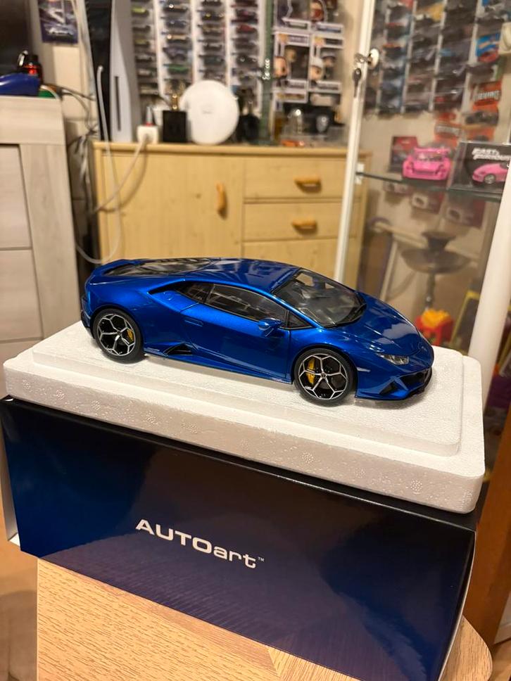 1:18 AutoArt Lamborghini Huracan Evo, Hobby en Vrije tijd, Modelauto's | 1:18, Zo goed als nieuw, Autoart, Ophalen of Verzenden