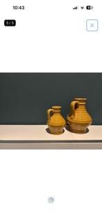 Oker gele vaasjes, Ophalen of Verzenden, Zo goed als nieuw