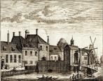 gravure Gezicht op de Haagse poort Delft, Rademaker 1736, Antiek en Kunst, Verzenden