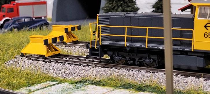 NS "Rawie" stootblokken in spoor H0 (1:87) schaal, Hobby en Vrije tijd, Modeltreinen | H0, Nieuw, Rails, Gelijkstroom of Wisselstroom