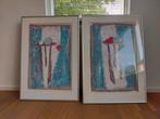 Twee Werken C Raadsveld - ongetiteld (70*100cm), Antiek en Kunst, Ophalen