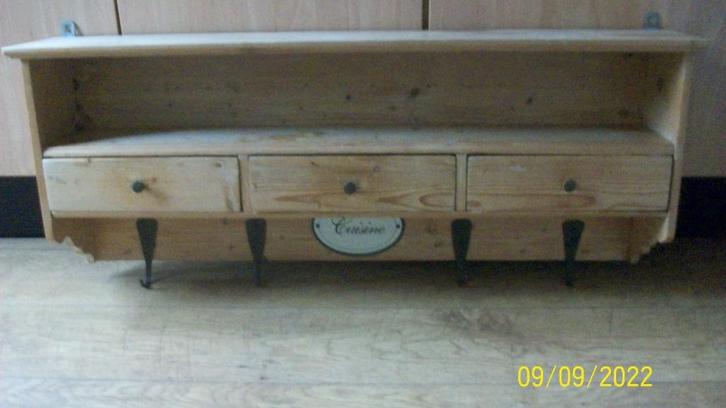 Houten keukenregaal / keukenrek, Huis en Inrichting, Keuken | Keukenbenodigdheden, Zo goed als nieuw, Ophalen