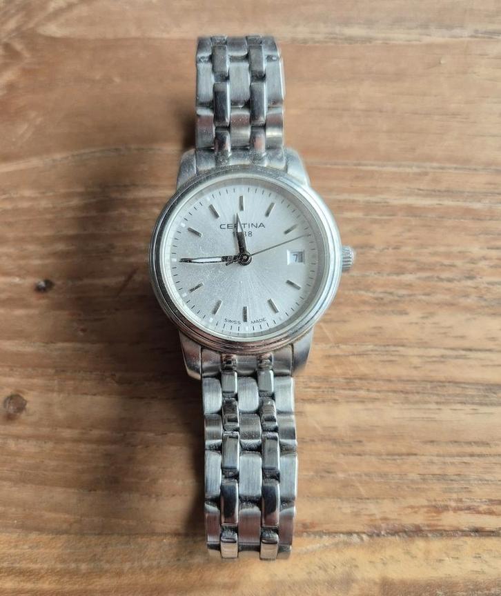 Vintage Certina DS Pura Lady Quartz Dameshorloge, Sieraden, Tassen en Uiterlijk, Horloges | Dames, Zo goed als nieuw, Polshorloge