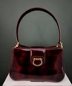 Elegante, vintage bruine/ bordeaux rood handtas van Celine, Handtas, Bruin, Zo goed als nieuw, Verzenden
