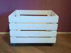 Houten Opbergkrat / Speelgoedkist op Wieltjes - 50x40x37cm, Huis en Inrichting, Woonaccessoires | Kisten, Ophalen, Minder dan 50 cm