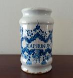 Antieke delfts blauw apotheek pot vaas, Ophalen of Verzenden