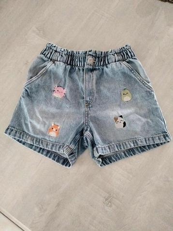 korte short / jeansshort Squishmallows maat 128 beschikbaar voor biedingen