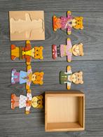 Puzzel hout beertjes (kleding wisselen), Ophalen of Verzenden, Winnie de Poeh of vrienden, Gebruikt