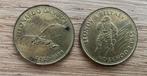 2 oude penningen SHELL ruimtevaart, Ophalen of Verzenden, Overige landen