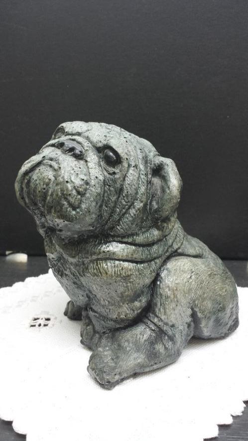 Beeld BULLDOG <> Gedenkteken HUISDIER <> Zware DEURSTOPPER, Antiek en Kunst, Kunst | Beelden en Houtsnijwerken, Ophalen of Verzenden