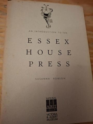 An introduction to the Essex House Press beschikbaar voor biedingen