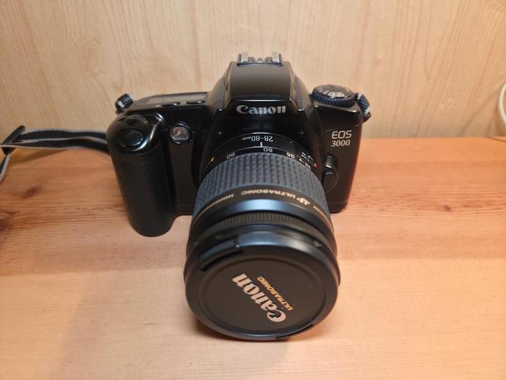 Canon EOS 3000, Audio, Tv en Foto, Fotocamera's Analoog, Gebruikt, Spiegelreflex, Canon, Ophalen