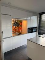 Complete hoogglans eilandkeuken met Pelgrim GEDEMONTEERD, Huis en Inrichting, Keuken | Complete keukens, Wit, Overige typen, Ophalen of Verzenden