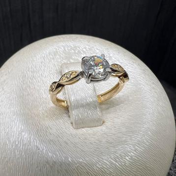 14k gouden ring dames solitaire nieuw beschikbaar voor biedingen