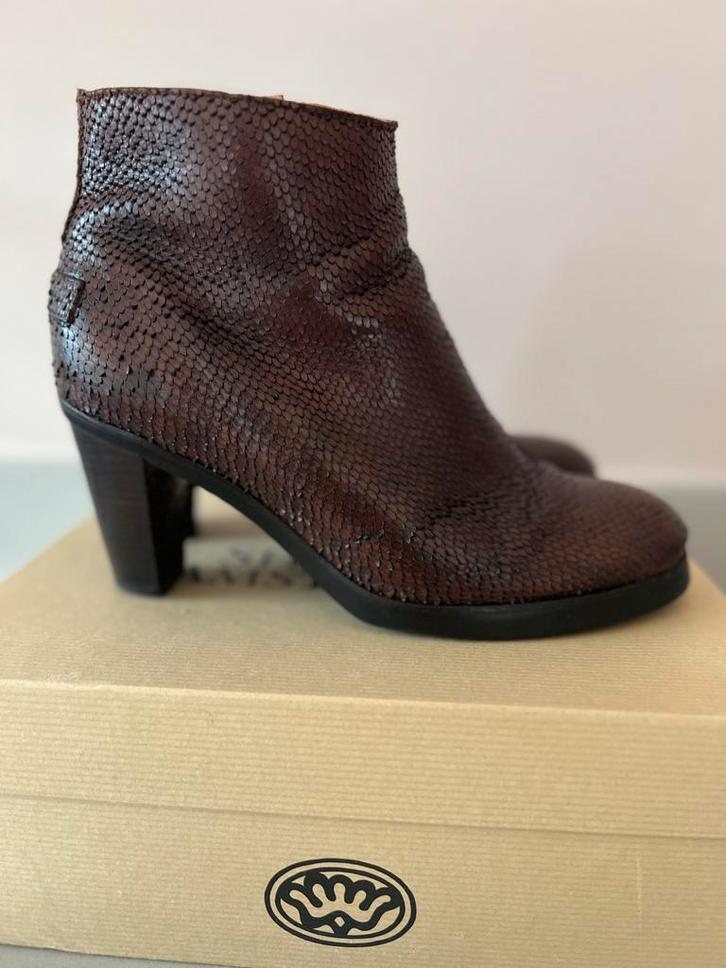 Prachtige donkerbruine Shabbies laarzen - maat 40,5 / 41, Kleding | Dames, Schoenen, Gedragen, Lage of Enkellaarzen, Bruin, Ophalen of Verzenden