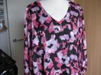 kaffe curve jurk 48 fuchsia roze zwart viscose-polyester, Zwart, Maat 46/48 (XL) of groter, Nieuw, Knielengte