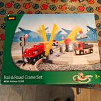 Brio Rail & Road Crane Set - Houten Trein Set, Ophalen, Zo goed als nieuw, Jongen of Meisje