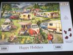 HOP Puzzel, Happy Holidays 1000 stukjes, Ophalen of Verzenden, 500 t/m 1500 stukjes, Legpuzzel, Zo goed als nieuw