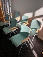 6 stoelen kantoor eettafel, Huis en Inrichting, Stoelen, Ophalen, Overige materialen, Overige kleuren, Zo goed als nieuw