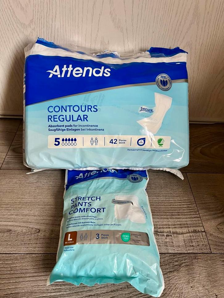 1 pak incontinentie inleggers  incl stretch pants, Diversen, Verpleegmiddelen, Ophalen of Verzenden