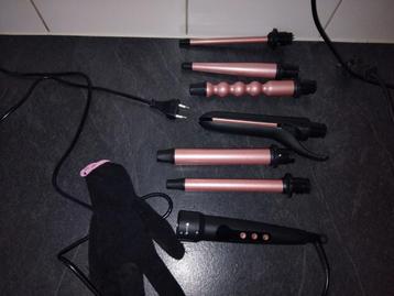 Krultang met 6 opzetstukken  beschikbaar voor biedingen