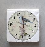 Wandklok met vogelmotief, Ophalen of Verzenden, Nieuw, Analoog, Wandklok