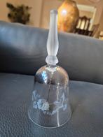 Vintage kristallen tafelbel met kolibri, Antiek en Kunst, Ophalen of Verzenden