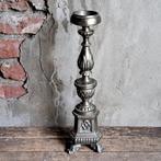Zware oude metalen kandelaar kerkkandelaar hoog 39cm *Etage3, Huis en Inrichting, Gebruikt, ., Ophalen of Verzenden, .