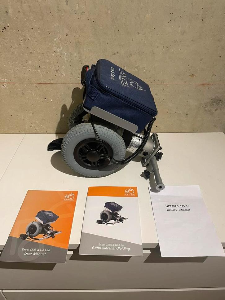 Excel Click & Go Lite elektrische duwhulp (prijs omlaag), Diversen, Rolstoelen, Zo goed als nieuw, Elektrische rolstoel, Ophalen