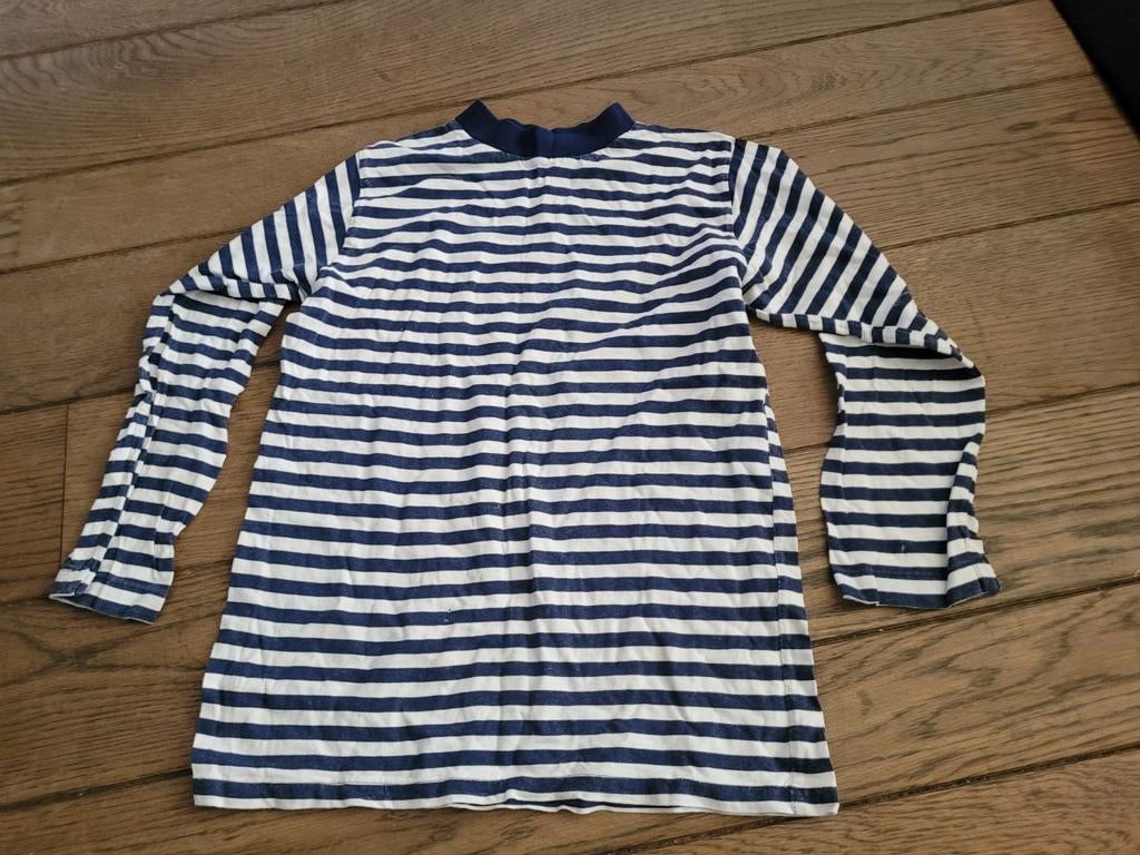 Blauw Wit Gestreept Shirt Lange Mouwen, Ophalen of Verzenden, Zo goed als nieuw, Jongen of Meisje