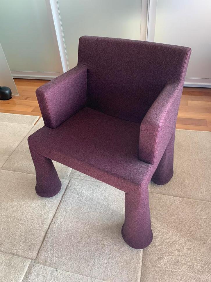 Moooi VIP Chair, Marcel Wanders, paars, Huis en Inrichting, Fauteuils, Zo goed als nieuw, Stof, 50 tot 75 cm, Minder dan 75 cm