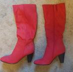 Rode laarzen maat 39, Kleding | Dames, Schoenen, Ophalen of Verzenden, Zo goed als nieuw, Rood, Hoge laarzen