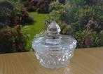 Antiek klein Kristal dekselpotje of doosje, Ophalen of Verzenden