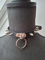 Lederlook Choker met Studs, Ophalen of Verzenden