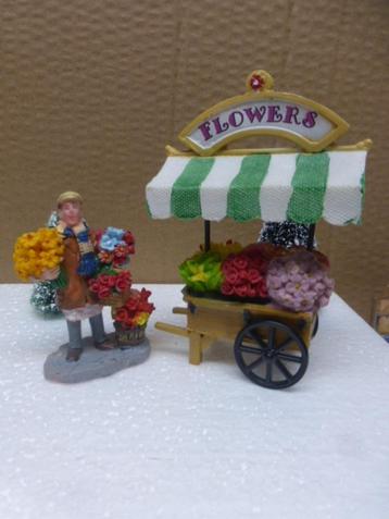 lemax Flower Cart kerstdorp poppetje figurine accessoires beschikbaar voor biedingen